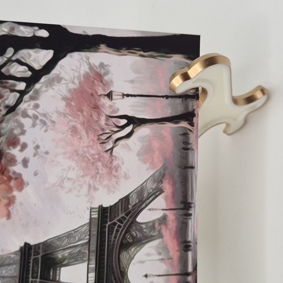 Paris Eiffel Tower Floral Fantasy Watercolor Oil Painting Art Print - Picture 6 of 7